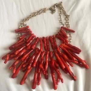 Chico’s Red Faux Coral Necklace